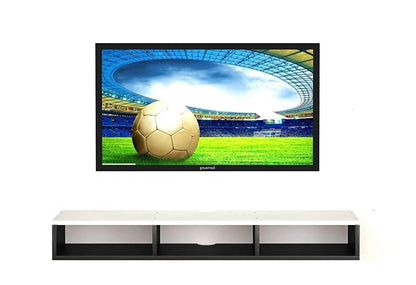 Wall Mounted TV Unit and Cabinet Measuring 110x24x18 cm