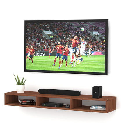 Wall Mounted TV Unit and Cabinet Measuring 110x24x18 cm