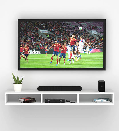 Wall Mounted TV Unit and Cabinet Measuring 110x24x18 cm