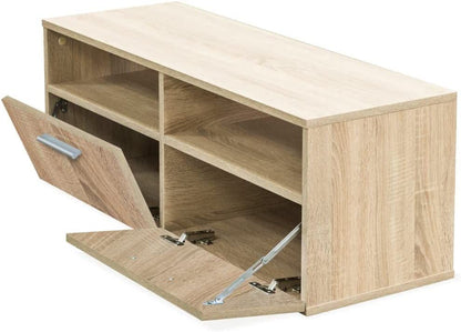 Stylish Floor-Standing TV Unit with Ample Storage - 95x35x36 cm