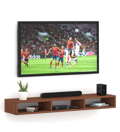 Wall Mounted TV Unit and Cabinet Measuring 110x24x18 cm