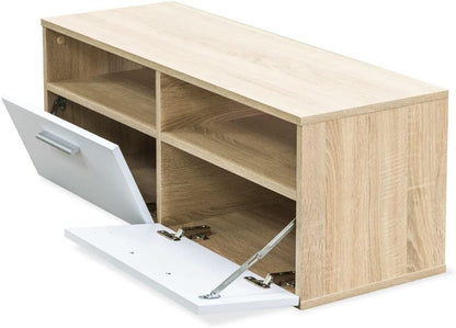 Stylish Floor-Standing TV Unit with Ample Storage - 95x35x36 cm