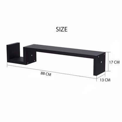 Solid Wood Wall Mounted Floating Shelves For Books And Accessories 2pieces