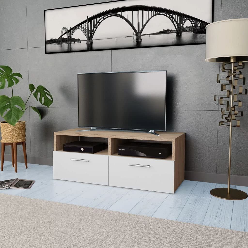 Stylish Floor-Standing TV Unit with Ample Storage - 95x35x36 cm