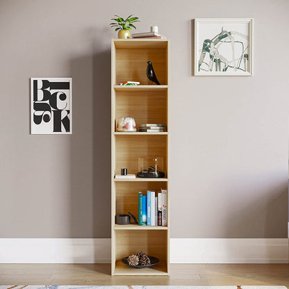 Modern 5-Tier Storage Unit with Shelves - Available in 3 Colors