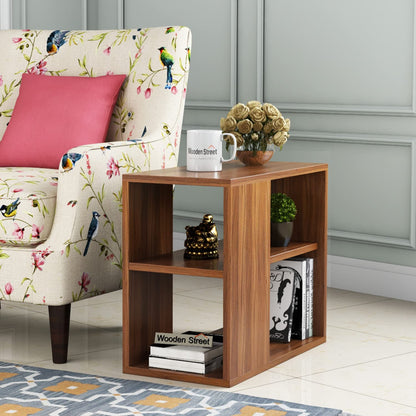 Side table and coffee table with storage space - Brown