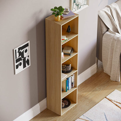 Modern 5-Tier Storage Unit with Shelves - Available in 3 Colors