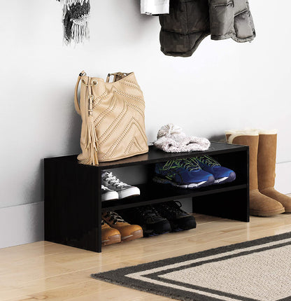 Wood Shoe Rack And Stackable White
