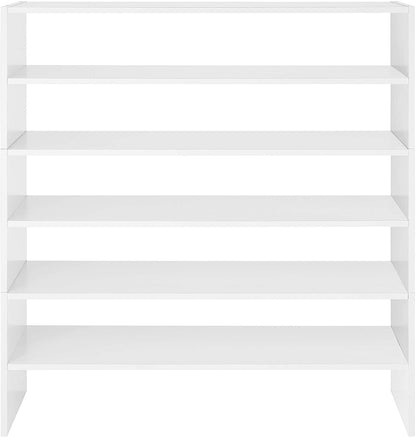 Wood Shoe Rack And Stackable White