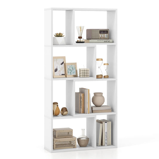 Modern Geometric Multi Tiered Display Storage Bookshelf