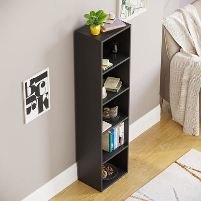 Modern 5-Tier Storage Unit with Shelves - Available in 3 Colors