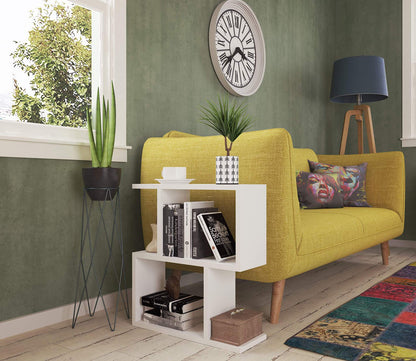 side and Coffee Table  - White