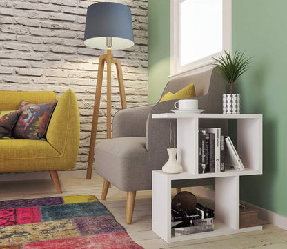 side and Coffee Table  - White