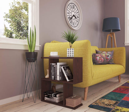 side and Coffee Table  - Brown