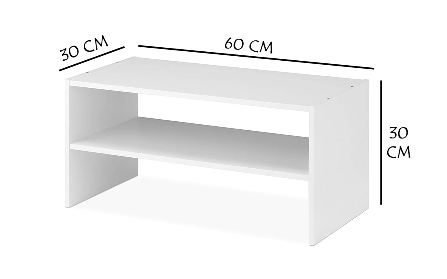 Wood Shoe Rack And Stackable White