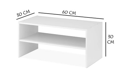 Wood Shoe Rack And Stackable White